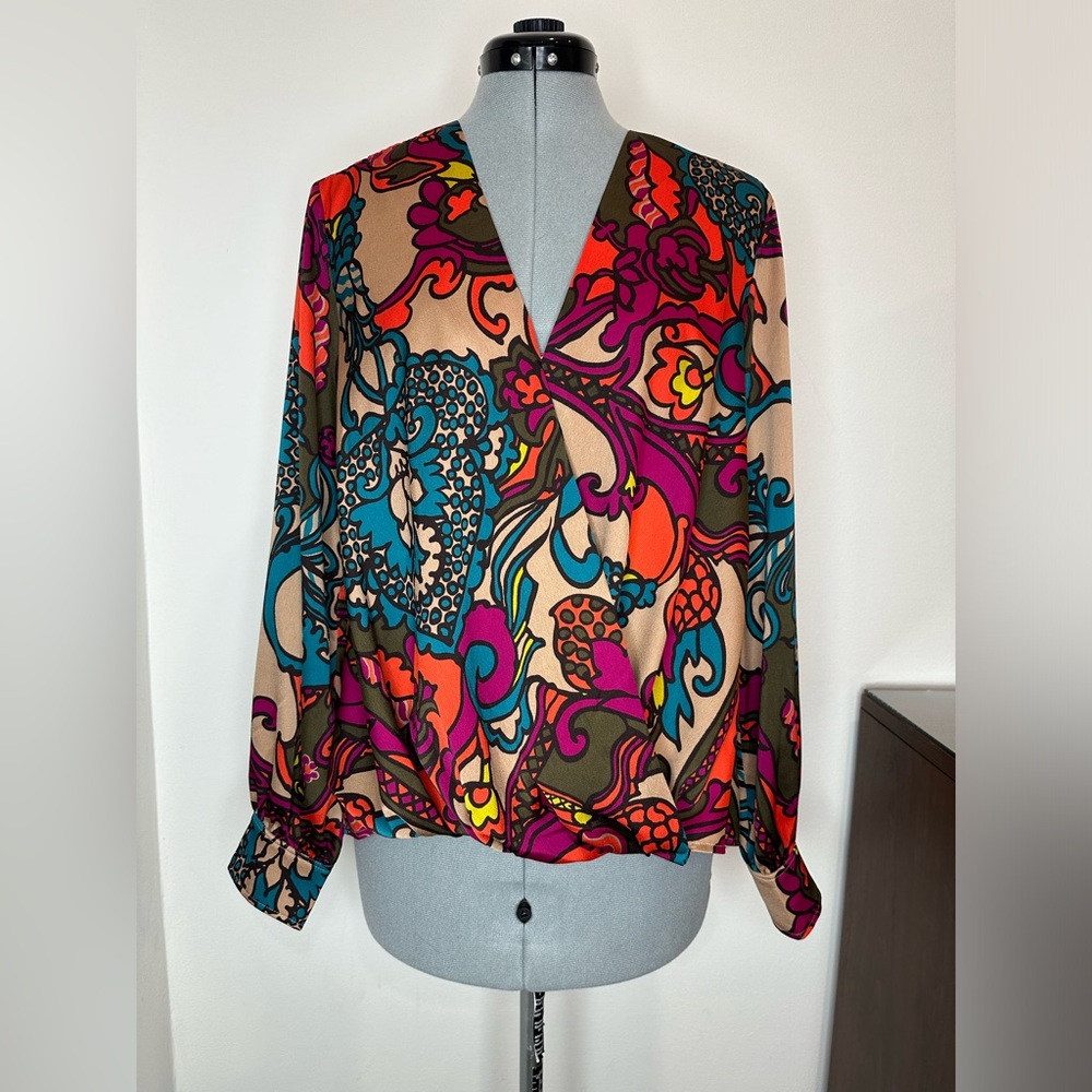 Trina Turk
Laurynn Printed Surplice Top - Picture 2 of 10